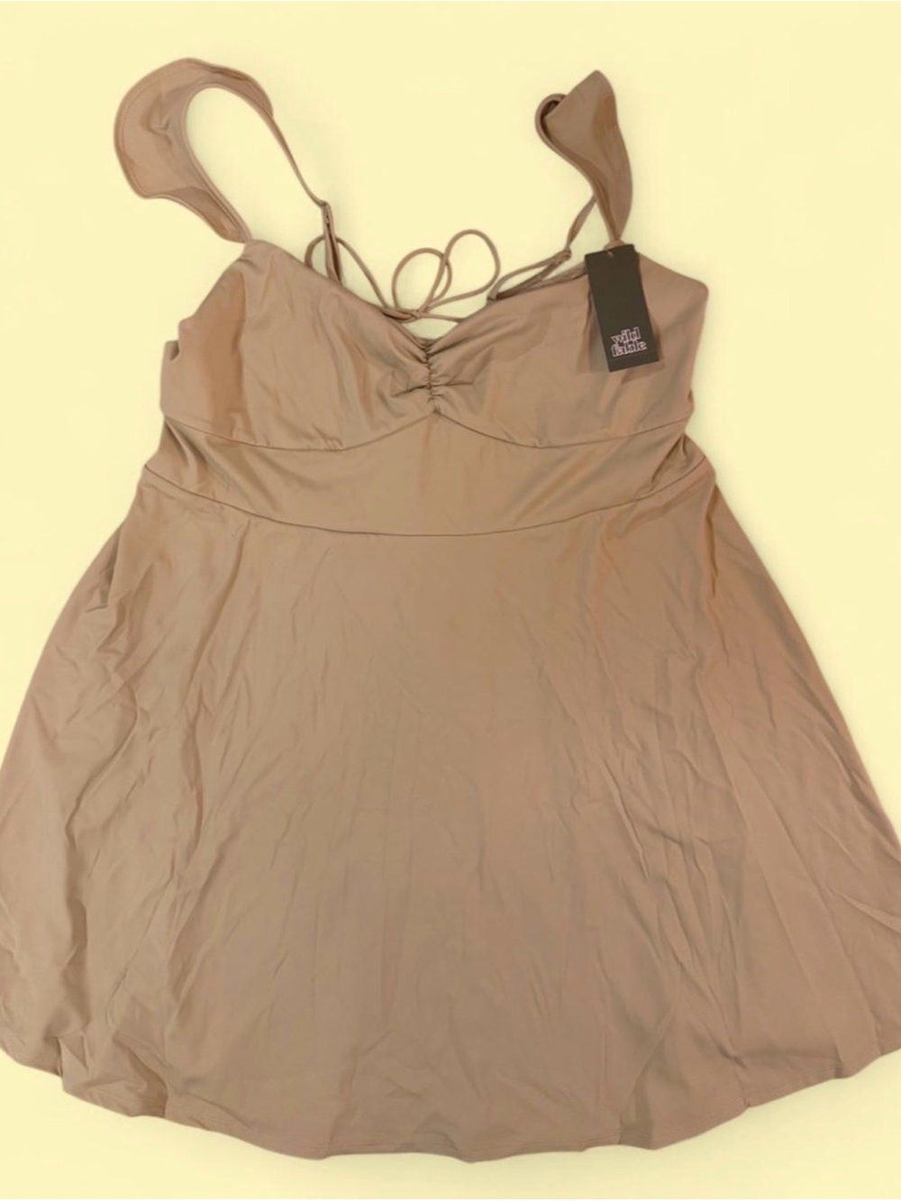 Olive Sun/Swim Dress with Built-In Bust Support